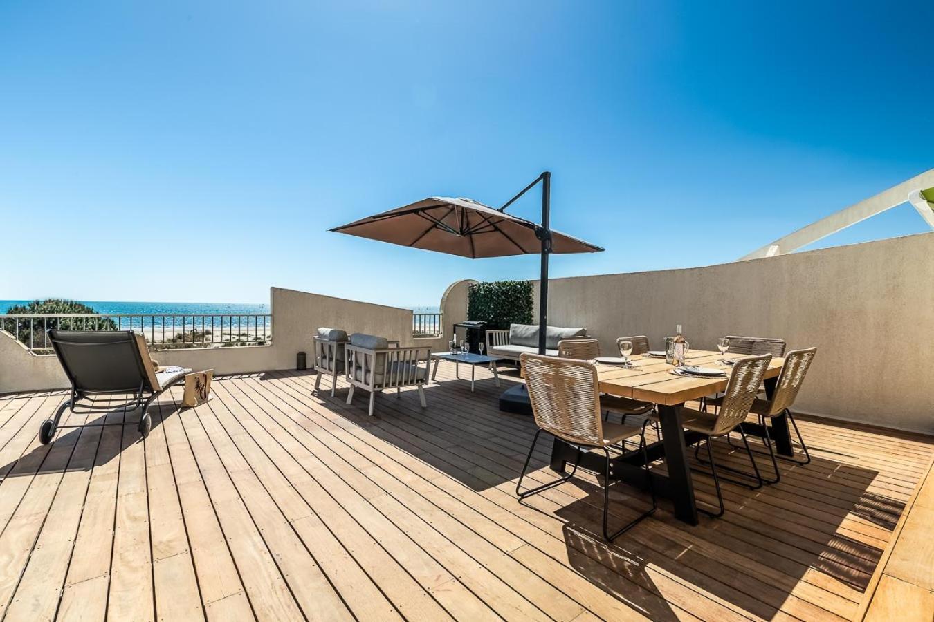 Suite Terrasse Xxl - Front De Mer - Parking - Ambiance Plage Ла-Гранд-Мот Экстерьер фото